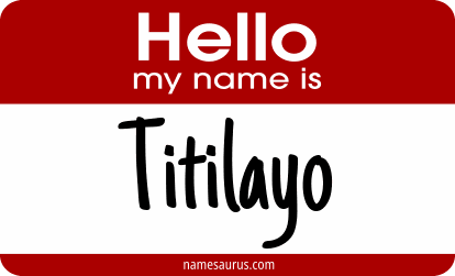 Hello my name is Titilayo png download
