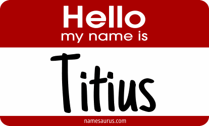 Hello my name is Titius png download