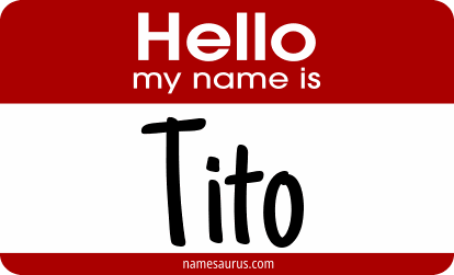 Hello my name is Tito png download