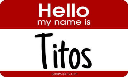 Hello my name is Titos png download