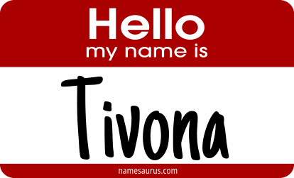Hello my name is Tivona png download