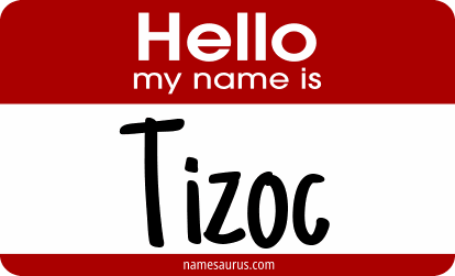 Hello my name is Tizoc png download