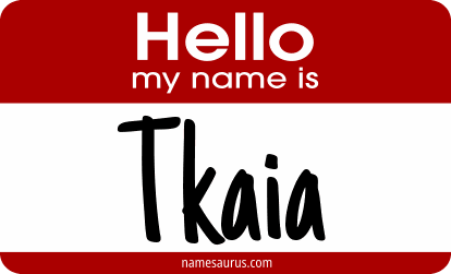 Hello my name is Tkaia png download