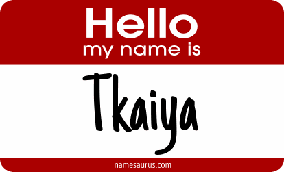 Hello my name is Tkaiya png download