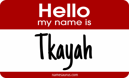 Hello my name is Tkayah png download