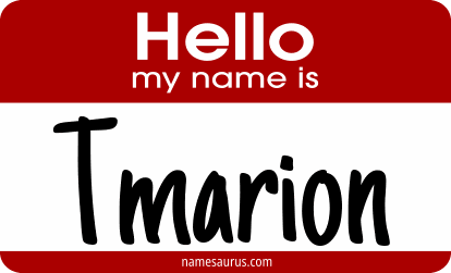 Hello my name is Tmarion png download