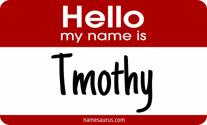 Hello my name is Tmothy png download
