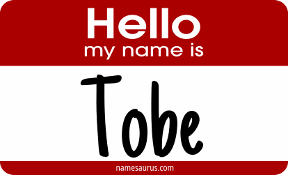 Hello my name is Tobe png download