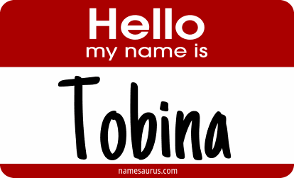 Hello my name is Tobina png download