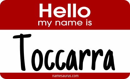 Hello my name is Toccarra png download