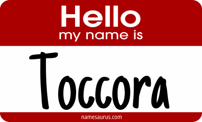 Hello my name is Toccora png download