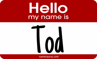 Hello my name is Tod png download