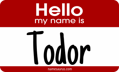 Hello my name is Todor png download