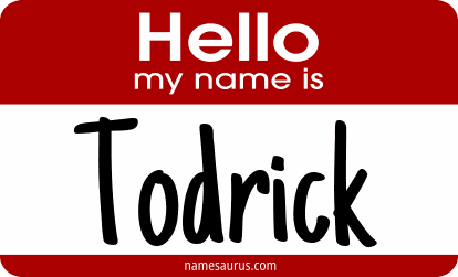 Hello my name is Todrick png download