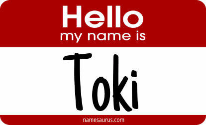 Hello my name is Toki png download
