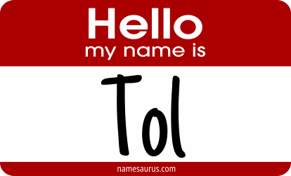 Hello my name is Tol png download