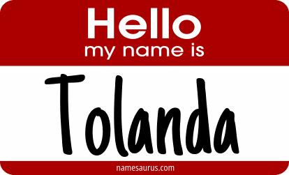 Hello my name is Tolanda png download