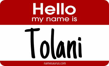 Hello my name is Tolani png download