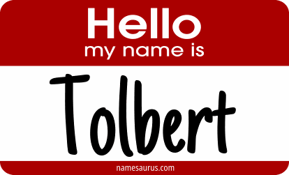 Hello my name is Tolbert png download