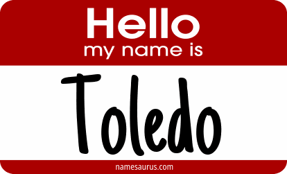 Hello my name is Toledo png download