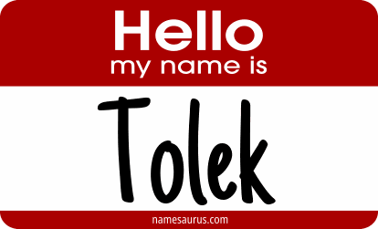 Hello my name is Tolek png download