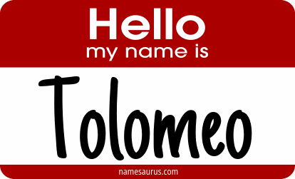 Hello my name is Tolomeo png download