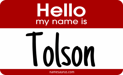 Hello my name is Tolson png download