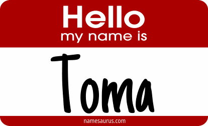 Hello my name is Toma png download