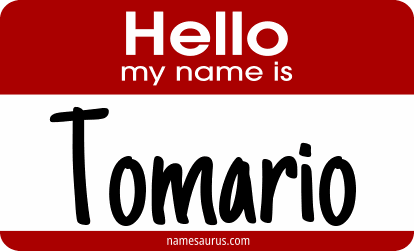 Hello my name is Tomario png download
