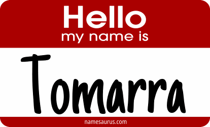 Hello my name is Tomarra png download