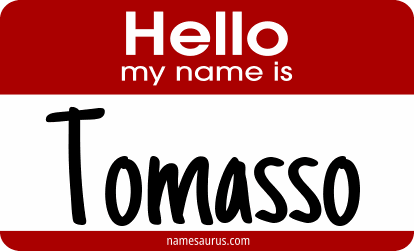 Hello my name is Tomasso png download
