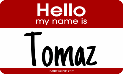 Hello my name is Tomaz png download