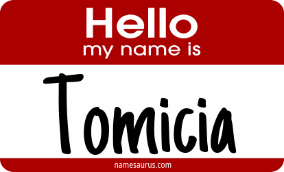 Hello my name is Tomicia png download
