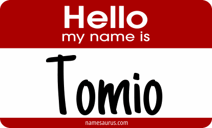 Hello my name is Tomio png download