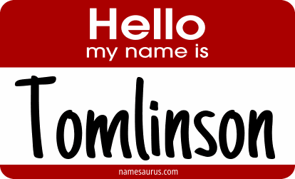 Hello my name is Tomlinson png download