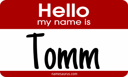 Hello my name is Tomm png download