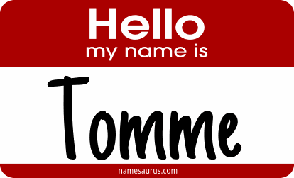 Hello my name is Tomme png download