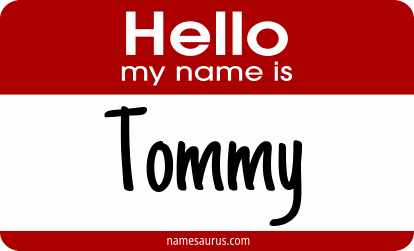 Hello my name is Tommy png download