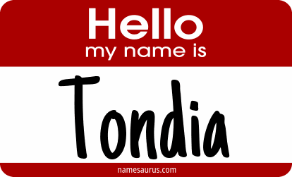 Hello my name is Tondia png download