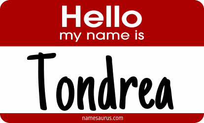 Hello my name is Tondrea png download