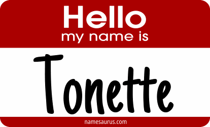 Hello my name is Tonette png download