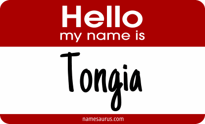 Hello my name is Tongia png download
