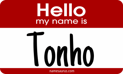 Hello my name is Tonho png download