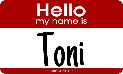 Hello my name is Toni png download