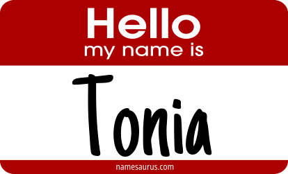 Hello my name is Tonia png download