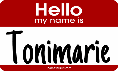 Hello my name is Tonimarie png download