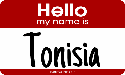 Hello my name is Tonisia png download