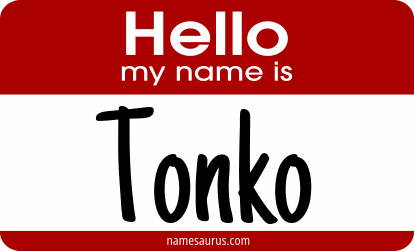 Hello my name is Tonko png download