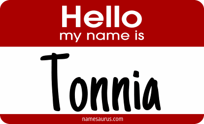Hello my name is Tonnia png download