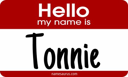 Hello my name is Tonnie png download